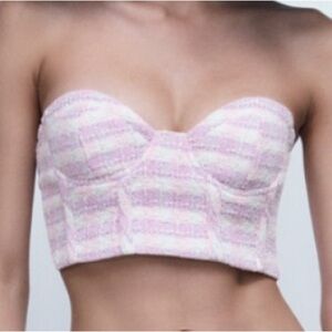 (3 for 25) NWT Zara bustier top / size M